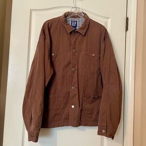 Vintage GAP Brown Barn Chore Coat Jacket Size XL Outdoors Field 90s 100% Cotton